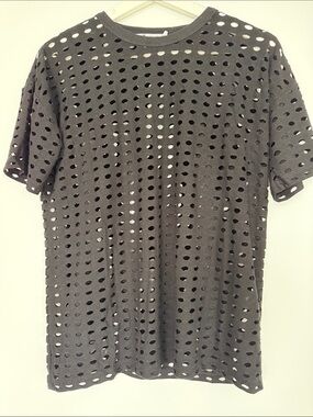 Alexander Wang Black Hole-Pattern Crewneck Oversized T-Shirt